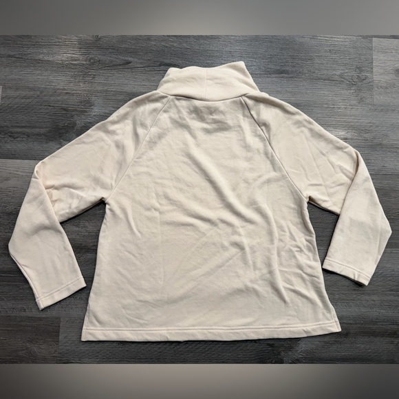 Lou & Grey Soft Cream Terry Turtleneck Sweater - Picture 4 of 8